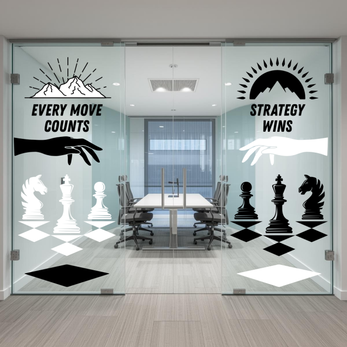 Folie cu tematică șah – Every Move Counts, Strategy Wins [1]