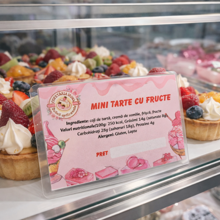 Etichete de pret laminate 7x10cm Patiserie [5]