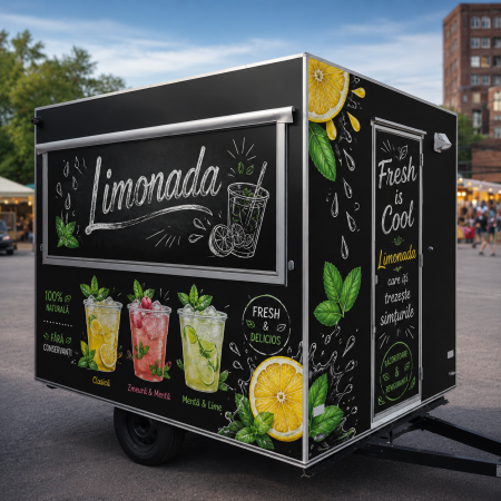 Colantări auto profesionale - Autocolant Rulotă Limonadă & Fresh Drinks