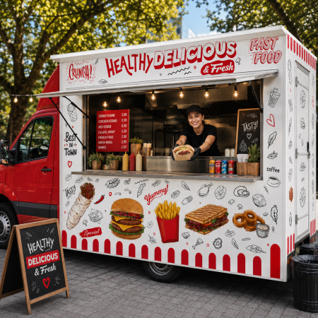 Colantări auto profesionale - Autocolant Colantare Fast Food & Food Truck