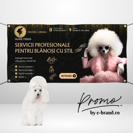 Panouri - Banner Frizerie Canină Luxury