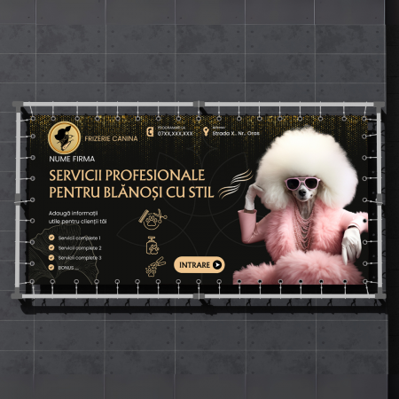 Banner Frizerie Canină Luxury [2]