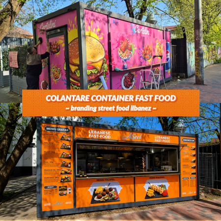 Colantări auto profesionale - Colantare Container Fast Food