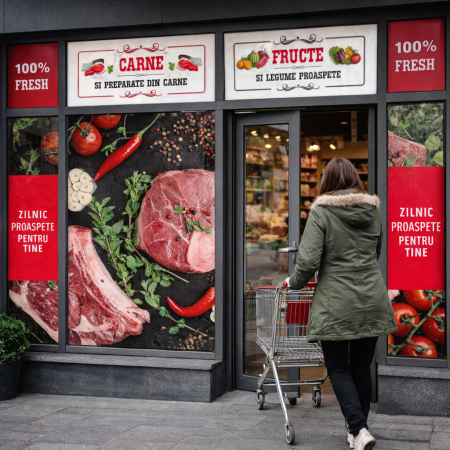 Colantare Geamuri Magazin Carne & Fructe & Legume [1]