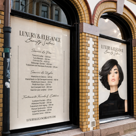 Grafica & Design - Design Vitrină Beauty Salon Start Pack