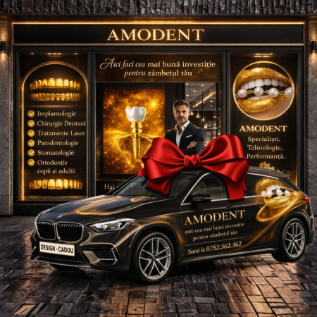 Grafica & Design - Design Vitrină Clinică Dentară Premium – SIGNATURE