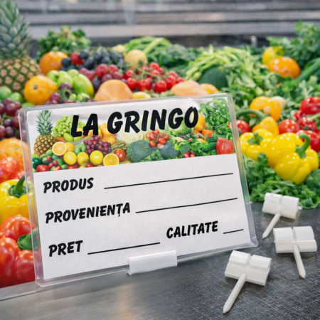 Printuri - Etichete de Pret Fructe si Legume 7X10CM cu Suport 5cm