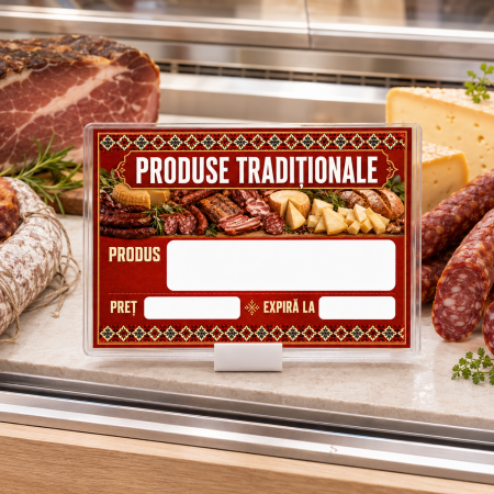 Printuri - ETICHETE DE PRET LAMINATE 10X7CM PRODUSE TRADITIONALE