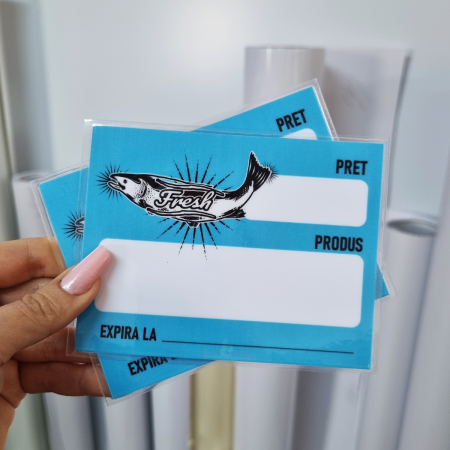 Printuri - Etichete de pret laminate 14x10cm Personalizate