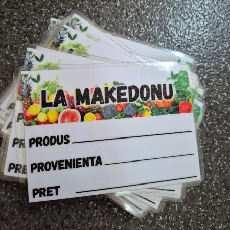 Printuri - Etichete de Pret Fructe si Legume 7X10CM cu Suport 5cm