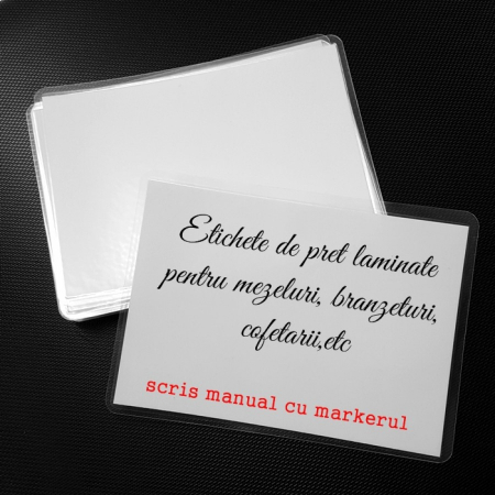 Printuri - ETICHETE DE PRET LAMINATE 7X10CM