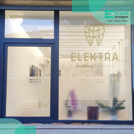INSCRIPTIONARI VITRINE - Inscriptionare & Sablare Geamuri Stomatologie Elektra