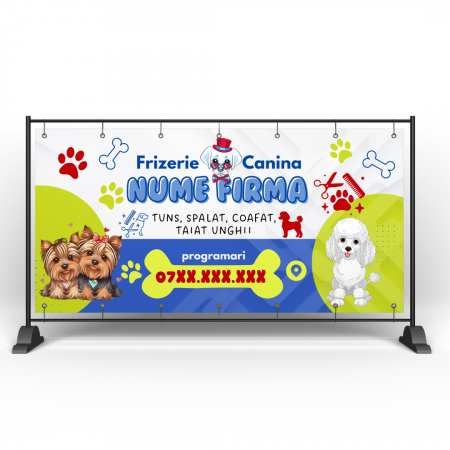 Banner Frizerie Canină – Personalizabil [1]