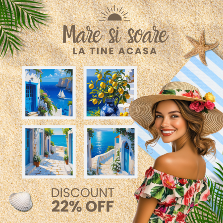 Tablouri Canvas - Tablouri Colecția Blue Senses – Atmosferă de vacanță, direct pe peretele tău