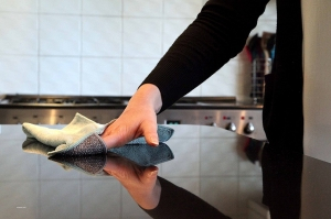 Lavetă Premium E-Cloth din Microfibră pentru Curățarea Bucătăriei, Compartiment Abraziv, 32 x 32 cm [5]
