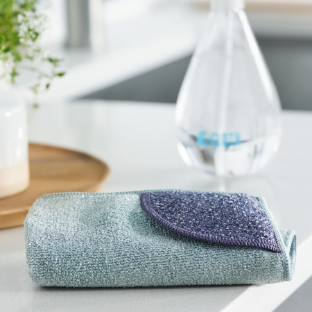 Lavetă Premium E-Cloth din Microfibră pentru Curățarea Bucătăriei, Compartiment Abraziv, 32 x 32 cm [1]
