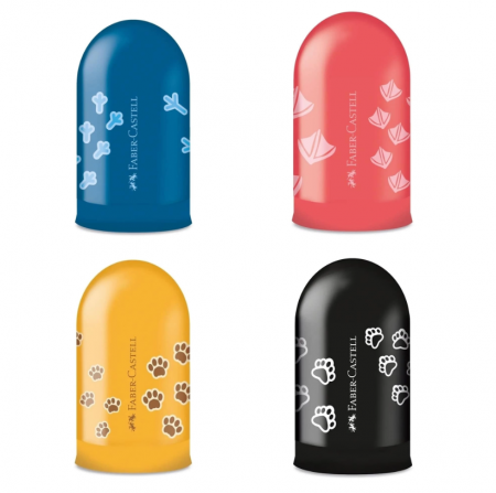 Ascuțitori - Ascutitoare Simpla cu Container Amprente Faber-Castell