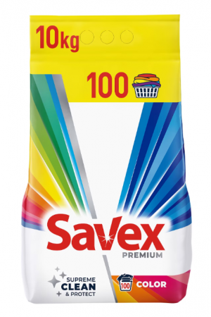 Produse de curatenie - Detergent de rufe automat Savex Premium Color Floral, 100 spalari, 10kg
