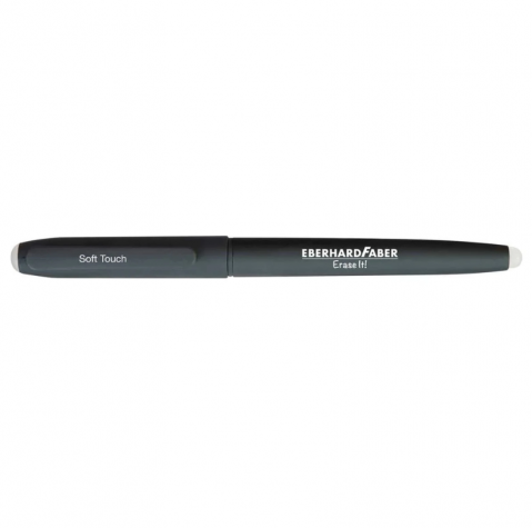Instrumente de scris - Roller 0.6 mm Erase It EBERHARD FABER, negru