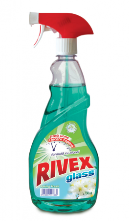 Produse de curatenie - Solutie pentru curatat geamuri Rivex Glass Spring Fresh, 750 ml