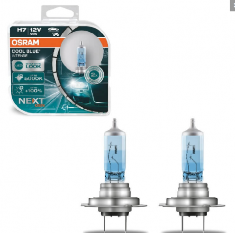 SET 2 BECURI - OSRAM COOL BLUE INTENSE (NEXT GEN) H7 55W 12V 2x (64210CBN-HCB) [1]