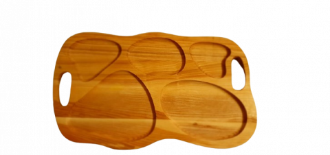Platou din lemn cu 5 compartimente  50x25cm [3]