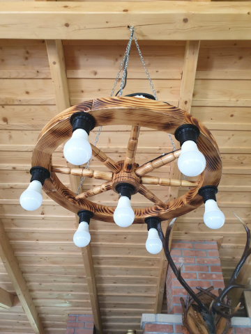 decoratiuni - Candelabru rustic58cmcu 7dulii