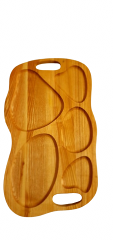 Platou din lemn cu 5 compartimente  50x25cm [0]