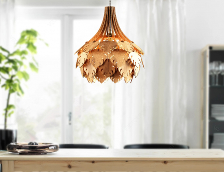 Lustra Pendul elegant din lemn Tropical Leaves [2]