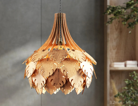 Lustra Pendul elegant din lemn Tropical Leaves [1]