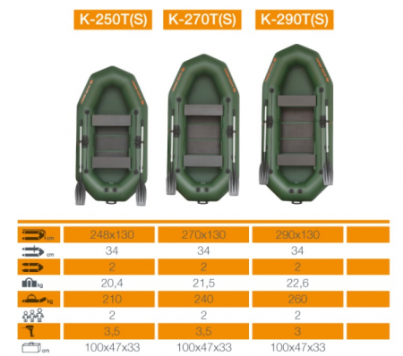 Barca K-270T + podină pliabilă semirigidă [6]