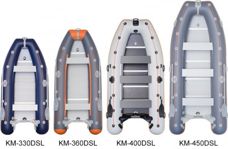 Barca Pneumatica KOLIBRI KM-400DSL + podina regidă tego, întarită cu profil de aluminiu [3]