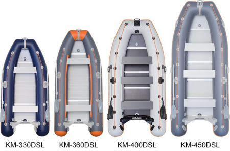 Barca Pneumatica KOLIBRI KM-450DSL + podina regidă tego, întarită cu profil de aluminiu [3]