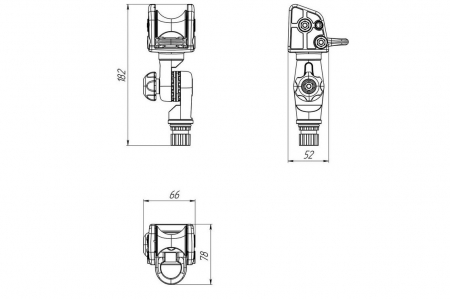 Suport rola cu un inel ancorare cu mecanism de înclinare FASTen BORIKA ARr003 [5]