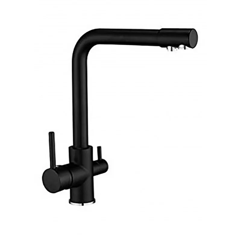 Baterii purificator - Baterie cu 3 cai model Clasic Negru Granit Krausen - KRAUSEN