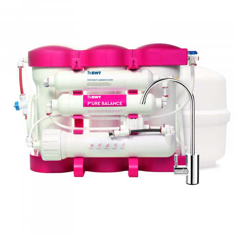 Osmoza inversa - Purificator cu osmoza inversa Ecosoft P'URE Balance BWT Pink edition