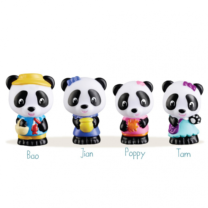 Familia de ursuleti Panda - Set figurine joc de rol [2]