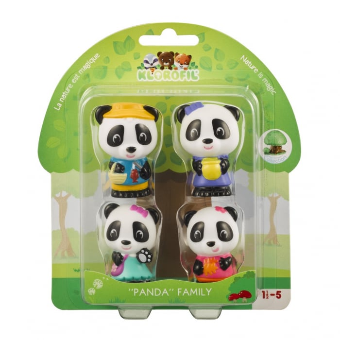 Familia de ursuleti Panda - Set figurine joc de rol [1]