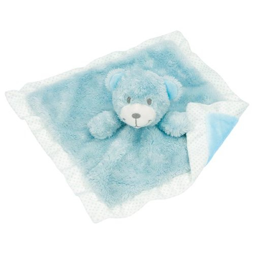 Jucarie din textil pentru bebelusi - Ursulet cu paturica - Bleu [1]