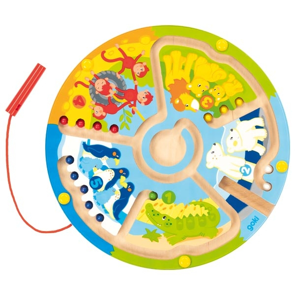 Labirint magnetic multicolor circular pentru bebelusi [1]
