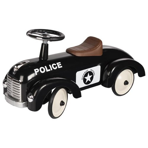 Masina Ride-on neagra – Design de politie [1]