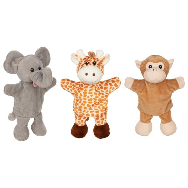 Papusa de mana cu animale - girafa, elefant si maimuta [2]