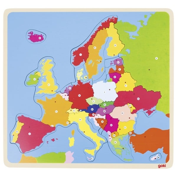 Puzzle din lemn Harta Europei [1]