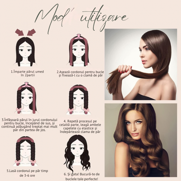 Cordon Flexibil pentru Bucle fără Căldură – Onduleuri Naturale, Fără Deteriorare, Ușor de Utilizat [6]