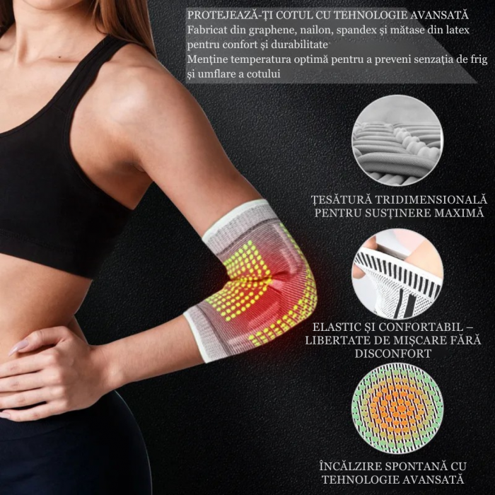 **Cotieră Autoîncălzită cu Graphene – Compresie Termică și Susținere Articulară** [6]