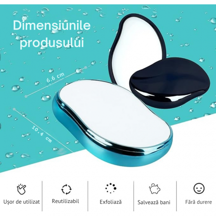 Epilator cu Cristale – Îndepărtare Fără Durere, Exfoliere Delicată, Reutilizabil [9]
