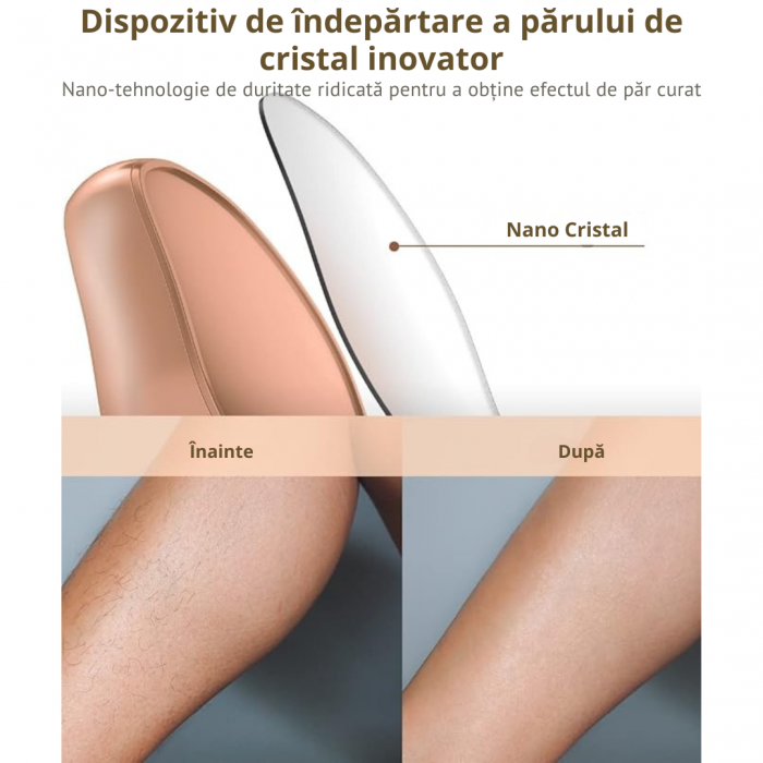Epilator cu Cristale – Îndepărtare Fără Durere, Exfoliere Delicată, Reutilizabil [5]