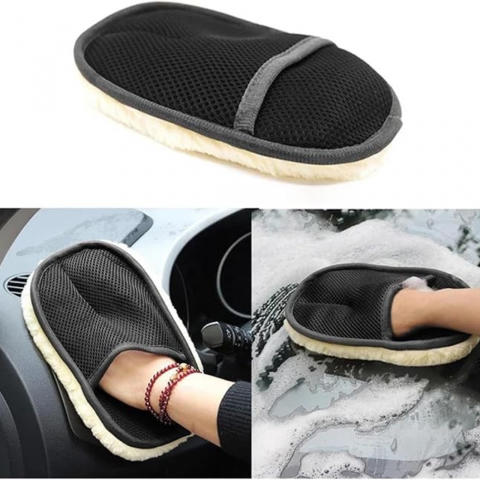 Mănușă Ultra-Moale din Microfibră și Lână Artificială – Curățare Delicată și Fără Zgârieturi [4]