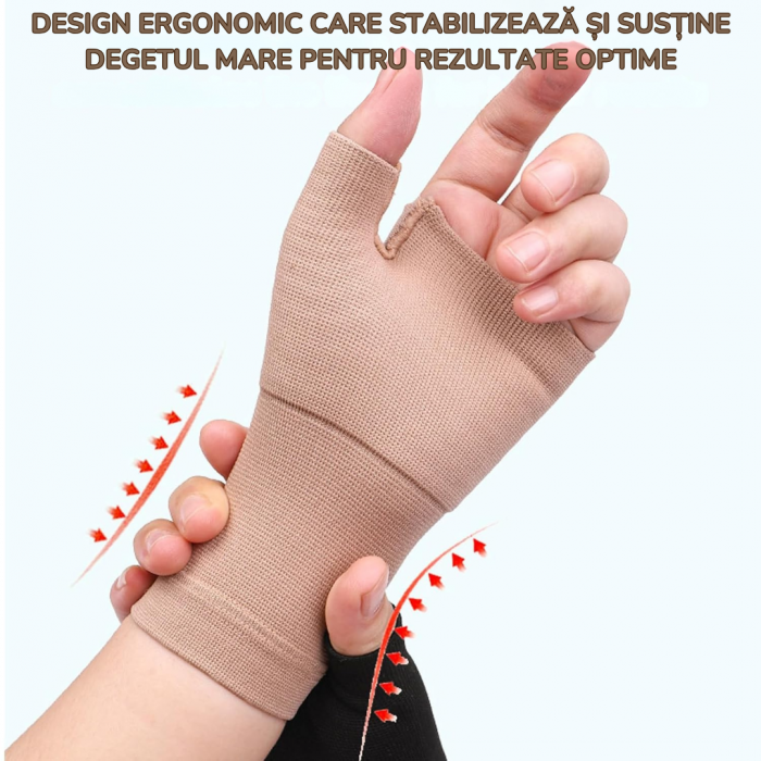 Suport de Compresie pentru Încheietură și Deget 15-20mmHg – Ameliorează Durerile Articulare, Artrita și Tendonita [4]