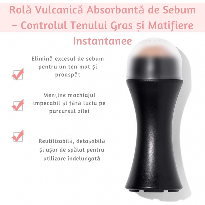 **Roller Facial pentru Controlul Sebumului – Masaj cu Piatră Vulcanică Naturală** [5]